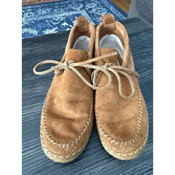 UGG Woodlyn Moccasin Chestnut Brown Ankle Boots Sz. 6 - Picture 1 of 11